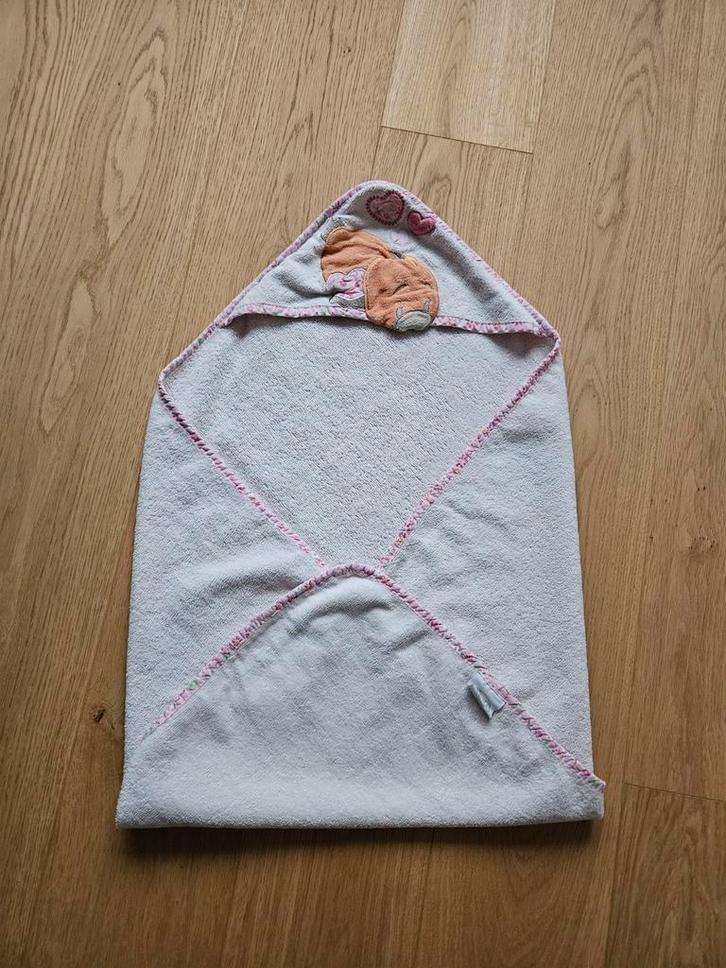 Cape de bain Babette rose Noukie's, Kinderen en Baby's, Badjes en Verzorging, Gebruikt, Ophalen