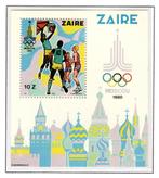 ZAIRE BL41 MNH 1980 - Olympische spelen van Moskou, Olympische Spelen, Ophalen of Verzenden, Postfris, Postfris
