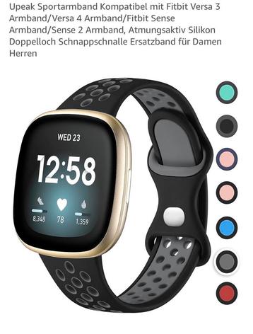 Sport armband Fitbit (Versa 3 en 4) beschikbaar voor biedingen