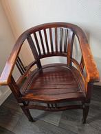 comfortabele houten stoel, Huis en Inrichting, Ophalen, Bruin, Zo goed als nieuw, Eén