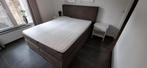Te koop boxspring, Ophalen, Bruin, Zo goed als nieuw, 200 cm