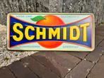 Panneau d'affichage en étain pour apéritifs Schmidt, Comme neuf, Enlèvement ou Envoi, Panneau publicitaire