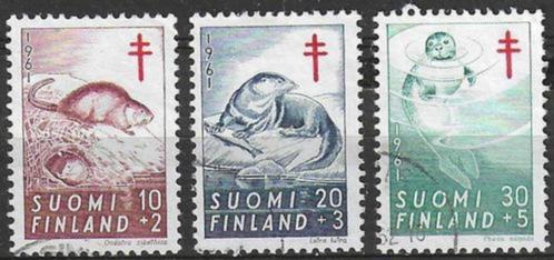 Finland 1961 - Yvert 512-514 - Tegen de Tuberculose (ST), Timbres & Monnaies, Timbres | Europe | Scandinavie, Affranchi, Finlande