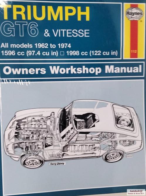 HaynesOwners Workshop Manual Triumph GT6 & Vitesse 1962 - 19, Autos : Divers, Modes d'emploi & Notices d'utilisation, Enlèvement ou Envoi