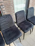 4 zwarte stoelen, Enlèvement, Comme neuf