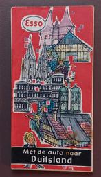 ESSO Wegenkaart. Met de auto naar Duitsland.  Jaar 1955, Boeken, Atlassen en Landkaarten, Ophalen of Verzenden, Duitsland