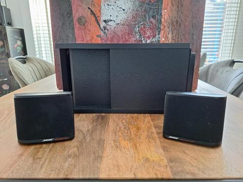 Bose acoustimass 3 subwoofersset incl. beugels en garantie, Audio, Tv en Foto, Luidsprekerboxen, Gebruikt, Front, Rear of Stereo speakers