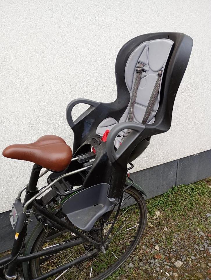 Kinderzitje op fiets, Fietsen en Brommers, Fietsaccessoires | Fietsstoeltjes, Zo goed als nieuw, Achterzitje, 0 t/m 18 kg, Voetsteuntjes