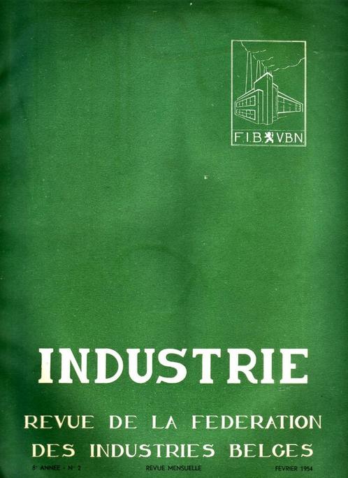 MAANDBLAD INDUSTRIE BELGE (1954) Belgische Televisie Brussel, Verzamelen, Tijdschriften, Kranten en Knipsels, Tijdschrift, 1940 tot 1960