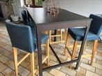 Table haute + chaises, Ophalen, Zo goed als nieuw