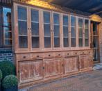 Buffet/vitrine en teck LIVRAISON GRATUITE, Teck, 200 cm ou plus, Comme neuf, Enlèvement