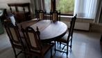 antieke tafel en 6 stoelen, Ophalen