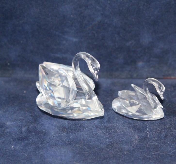 Swarovski - 2 zwanen, Verzamelen, Swarovski, Gebruikt, Figuurtje, Ophalen