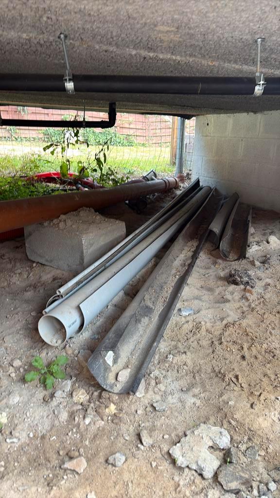 Regenwaterafvoerleidingen, kroonlijsten, fittingen,..., Doe-het-zelf en Bouw, Buizen en Afvoer, Gebruikt, Afvoer, Ophalen