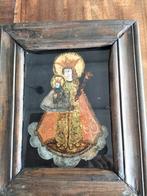 Religieus vintage Cuzco Stijl.Rijkelijk versierd met bladgou, Antiek en Kunst, Ophalen of Verzenden