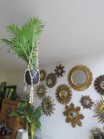 Vintage Boho schelpen plantenhanger set van 2 , jaren 60, Antiek en Kunst, Ophalen of Verzenden