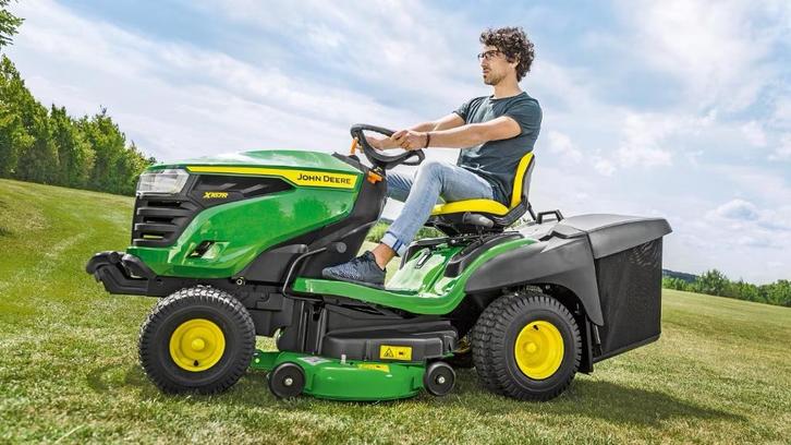 zitmaaier John Deere X176R, Jardin & Terrasse, Tondeuses autoportées, Comme neuf, 120 cm ou plus, Démarrage électrique, Fonction de mulching