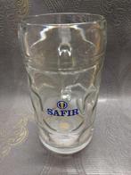 Glazen bierpot Safir 1 liter, Verzamelen, Merken en Reclamevoorwerpen, Ophalen of Verzenden, Gebruikt, Gebruiksvoorwerp