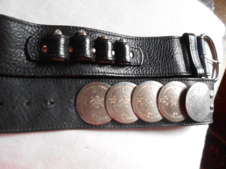 8 riemen spider man, bullet, flames, vintage, vanaf 2 €, Kleding | Dames, Riemen en Ceinturen, Gedragen, Tailleriem, Zwart, Ophalen of Verzenden