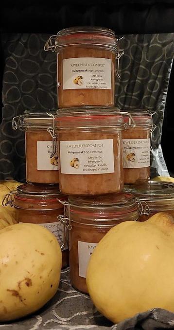 compote / confituur van kweepeer - onbespoten - huisgemaakt beschikbaar voor biedingen