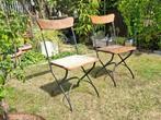Tuinstoelen opklapbaar 4 stuks, Ophalen, Gebruikt, Hout, Inklapbaar