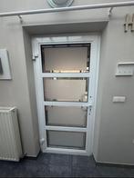Aliminium wit dubbel beglazend deur, Doe-het-zelf en Bouw, Ophalen, Gebruikt