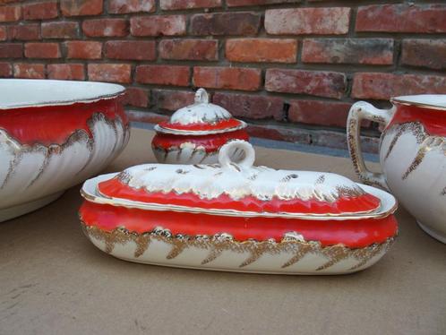 Boch f  gestempelde en complete set antieke waskom, Antiek en Kunst, Curiosa en Brocante, Ophalen of Verzenden