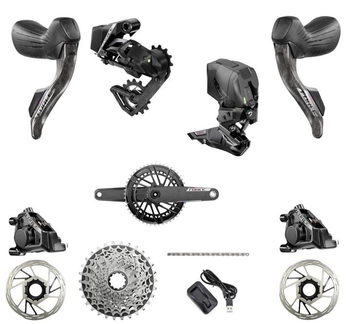 SRAM Force AXS E1 2x12 groepset nieuw model, Fietsen en Brommers, Fietsonderdelen, Nieuw, Racefiets, Overige typen, Ophalen of Verzenden