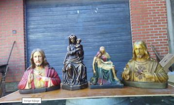 VIJF PLAASTER   BEELDEN beschikbaar voor biedingen