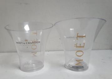 Ijsemmer Moët & Chandon doorzichtig 1fles (2 Stuks) beschikbaar voor biedingen