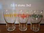Set van 6 Durandal bierglazen vintage (3x2), Verzamelen, Ophalen of Verzenden, Zo goed als nieuw, Bierglas