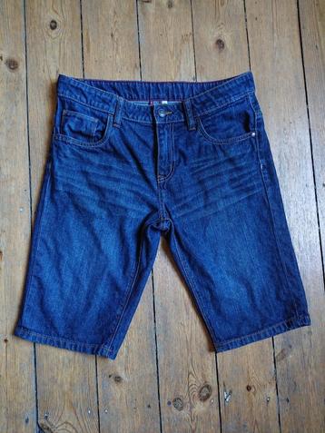jeans short 164 blauw
