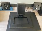 HP Dubbele monitorstandaard voor 24 inch monitoren, Ophalen, Gebruikt, HP, In hoogte verstelbaar