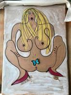 Vlinder op vrouw, Enlèvement