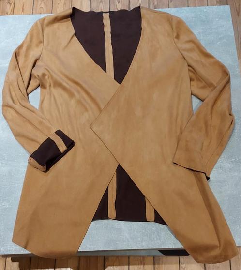 3/4 jas van camelhertenleer in één maat voor dames., Kleding | Dames, Jasjes, Kostuums en Pakken, Zo goed als nieuw, Jasje, Overige kleuren