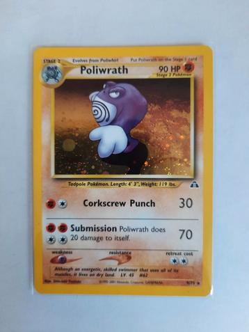 Poliwrath neo discovery holo, Enlèvement ou Envoi, Comme neuf, Booster