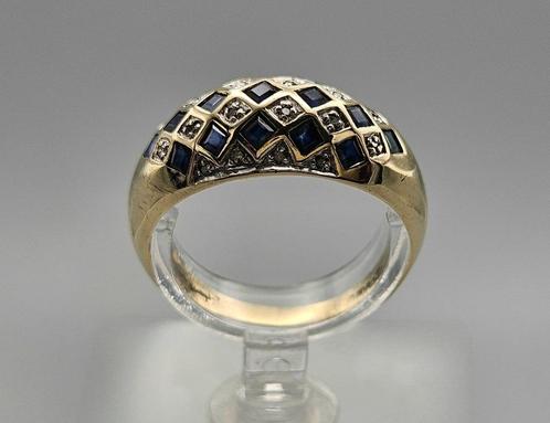 Bague vintage en or, pierre précieuse, saphir et diamant. 20, Bijoux, Sacs & Beauté, Bijoux anciens, Bague, Or, Avec pierre précieuse