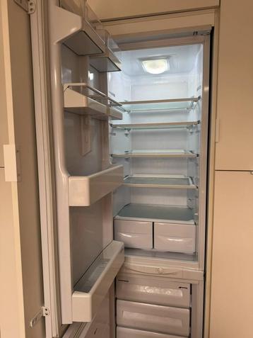 Smeg inbouwkoelkast met vriescombinatie (2007), 180cm, Ophalen, Gebruikt, Met aparte vriezer, 160 cm of meer