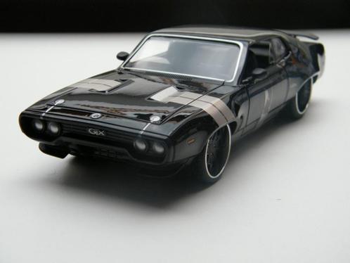modelauto Plymouth GTX Fast and Furious 8 – Jada Toys 1:24, Hobby & Loisirs créatifs, Voitures miniatures | 1:24, Neuf, Voiture