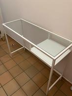 Bureau van transparant glas, Huis en Inrichting, Ophalen, Bureau
