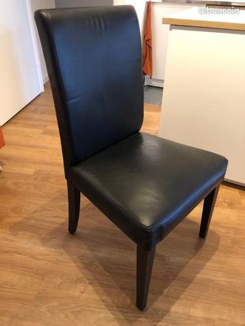 6x IKEA Henriksdal leren stoel beschikbaar voor biedingen
