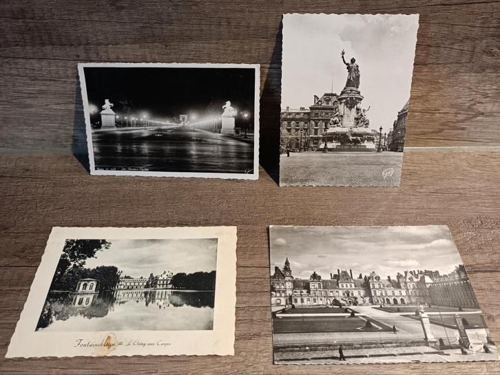 Cartes postales Paris noir et blanc, Collections, Cartes postales | Étranger, Enlèvement ou Envoi