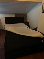 Bed + matras, Huis en Inrichting, Slaapkamer | Bedden, Ophalen, Gebruikt, Eenpersoons, Zwart