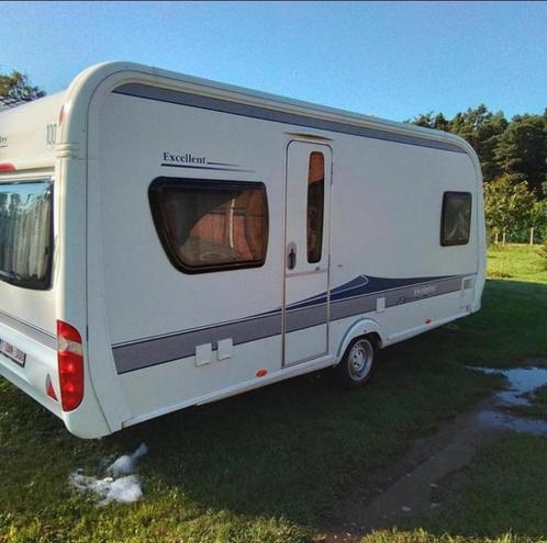 Caravan Hobby 495 Ufe, Caravans en Kamperen, Caravans, Particulier, tot en met 4, Hobby, Frans bed, Omvormbare zithoek, Douche
