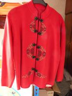 Mooie kwaliteitsvest in tricot, oosterse look. Maat L, Kleding | Dames, Ophalen, Zo goed als nieuw, Maat 42/44 (L), Rood