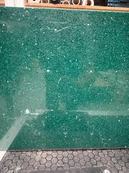 Groen Kwartscomposiet, Doe-het-zelf en Bouw, Platen en Panelen, Gebruikt, Overige materialen, 20 tot 50 mm, Ophalen