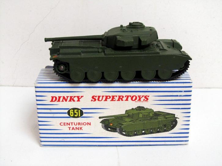 Vintage Dinky Supertoys Centurion Tank N° 651 (1954-70), Hobby en Vrije tijd, Modelauto's | Overige schalen, Zo goed als nieuw