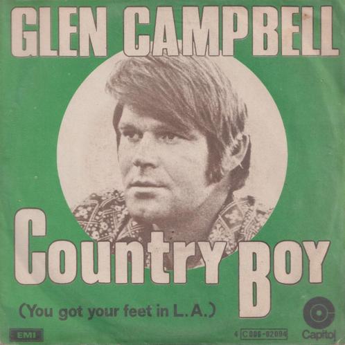 Glen Campbell – Country boy / Record collector’s dream – Sin, CD & DVD, Vinyles Singles, Utilisé, Single, Country et Western, 7 pouces