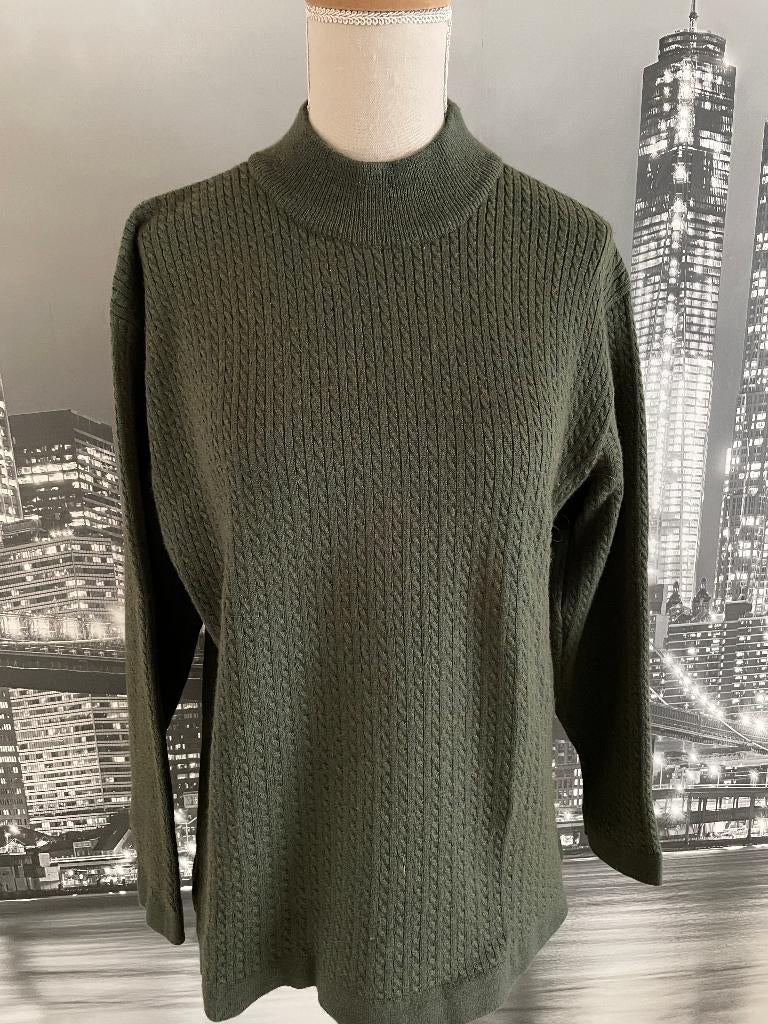 prachtige groene trui pull wol - 38, Vêtements | Femmes, Pulls & Gilets, Comme neuf, Taille 38/40 (M), Vert, Envoi