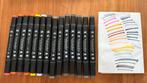 Set van 14 dubbele markeerstiften Twinmarker, Ophalen of Verzenden, Zo goed als nieuw